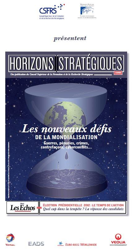 Horizons Stratégiques, mars 2012, Demain des guerres de l’eau, Franck Galland